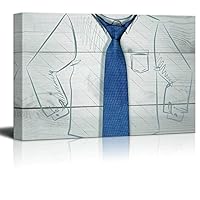 Canvas Wall Art Father's Day Theme Canvas Prints Home Artwork Decoration for Living Room Bedroom - 12x18 inches