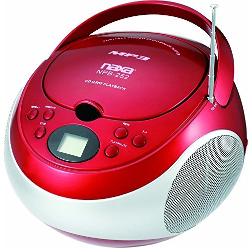 Naxa-Portable-Cd-And-Mp3-Player-With-Am-And-Fm-Stereo-red