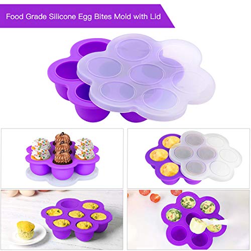 YOLIFE 122 PCS Accessories for Instant Pot, Pressure Cooker Accessories Set Compatible with Instant Pot 5,6,8 Qt - 2 Steamer Baskets, Silicone Molds & More Accessories
