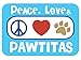 Pawtitas 6 FT Solid Color Comfortable Handle Dog Training Leash - Medium/Large, 6 ft Teal