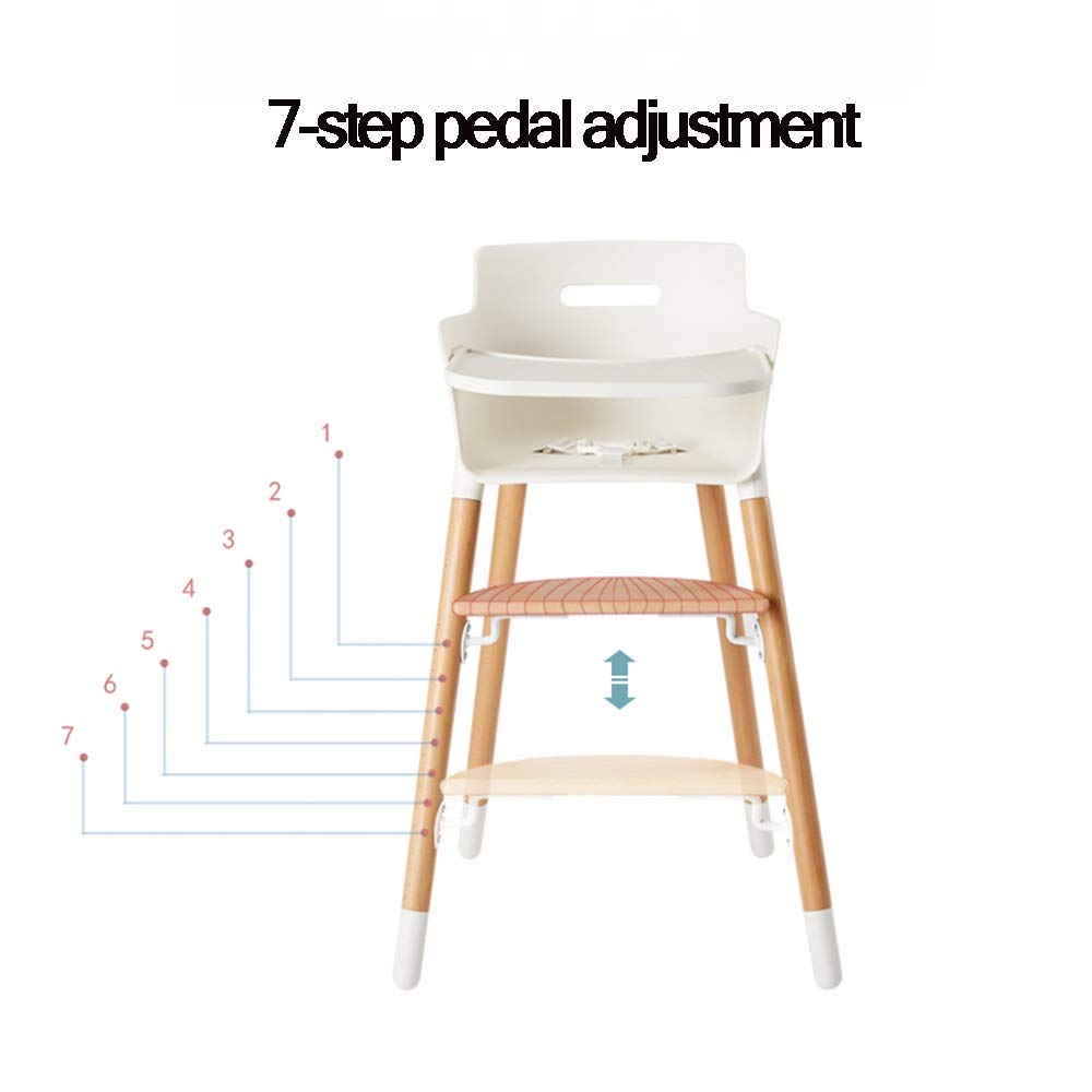 Color White Home Multi Function Solid Wood Dining Chair With Tray Pedal Adjustable Chaise Haute Bebe Duwx Baby High Chair Nursing Feeding Fullcirclemedicineseattle Highchairs Seats Accessories
