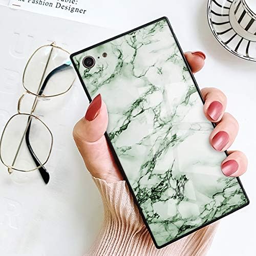 BesteeCase Chic Marble Case for iPhone 7, iPhone 8 Case, Soft TPU Glossy Shockproof Anti-Scratch Square Phone Cover Case for iPhone 7/8 (4.7 Inch)