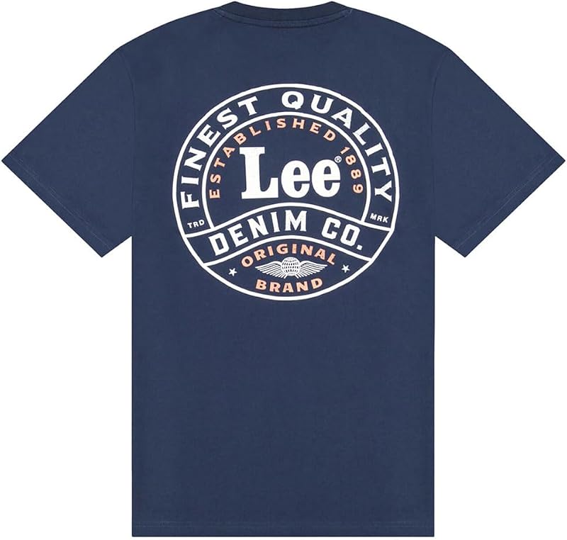 - T Shirt Herren - Regular Fit - Stamp Lee Tee - Rivet Navy