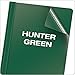 Oxford Clear Front Report Covers, Letter Size, Hunter Green, 25 per Box (55856)
