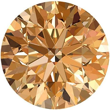 CERTIFIED 2.3 MM / 0.05 Cts. Natural Loose Diamonds, Fancy Champagne Brown Color Round Brilliant Cut SI3-I1 Clarity 100% Real Diamonds by IndiGems