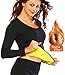 SEXYWG Womens Neoprene Long T-Shirt Sweat Sauna Hot Body Shaper Weight Loss