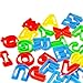 Rimobul Alphabet Dough Cutter Kit with 26 Capital Letters, Clay Modeling Tool Set & Non-Toxic Play Dough 1-2 inch, Assorted Colors