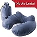 Inflatable Neck Pillow - Inflatable Travel Pillow Set for Airplane - Neck Travel Pillows for Women - Airplane Pillow for Men with Packsack - Soft Velvet Flight Pillow