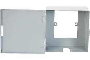 LIFKOME Lockable Outdoor Electrical Outlet Cover Box Heavy-Duty Metal Weatherproof Socket Protector for Ev