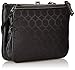 Nine West 9S Jacquard Cross Body Bag, Black/Black, One Size