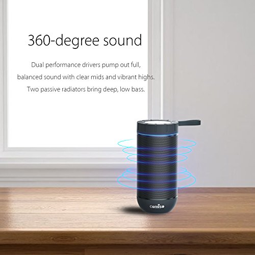 COMISO-Waterproof-Bluetooth-Speakers-Outdoor-Wireless-Portable-Speaker-with-24-Hours-Playtime-Superior-Sound-for-Camping-Beach-Sports-Pool-Party-Shower