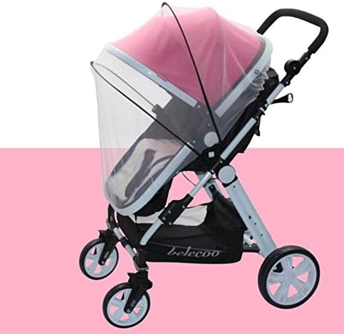 Topwon Universal Full Cover Baby Mosquito Net/Insect Mesh Netting Fits Most Strollers Bassinets, Cradles Chair seat and Seats Safe Elastic Design - Black