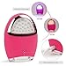 Letigo Silicon Electric Cleansing Instrument Face Washing Machine Silicone Wash Brush Facial Cleansing Device-Red