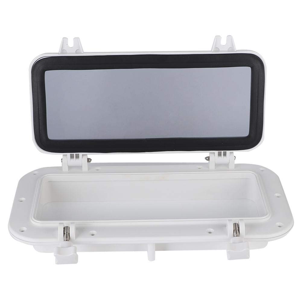 Porthole Window, Rectangle Opening Portlight Porthole, 400x200 Rectangular Porthole Anti Ultraviolet Portlight Window Port Hole Glass for Marine Boat Yacht