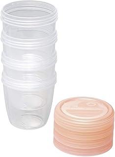 nip first moments Muttermilch- und Frischebehälter 150 ml, 4 Stück: stapelbar und auslaufsicher, Aufbewahrung und sicherer Transport