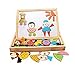 Fantastic Learning & Education Magnetic Puzzle Wooden Multifunction Writing Drawing Toys Board for Kids Imagination