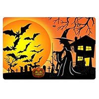 Salabomia Doormat Kitchen Floor Runner Floor Mat Witch Halloween Pumpkin Design Entry Rugs Home Decor Carpet