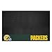 FANMATS 12185 Green Bay Packers Vinyl Grill Mat - 26in. x 42in. - Deck Patio Protective Mat | Oil, flame, and UV resistant