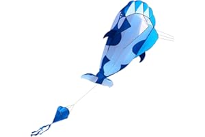 Lixada 3D Kite Huge Frameless Soft Parafoil Giant Whale Flying Kite