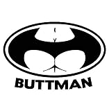 Cartat2s Buttman Butt Man Vinyl Decal 6in X 4in