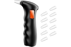 SAMULE Breathalyzer,Personal Grade Accuracy Breath Alcohol Tester with Replaceable Mouthpieces,Breathalyzer Alcohol Tester for Home or Party Use