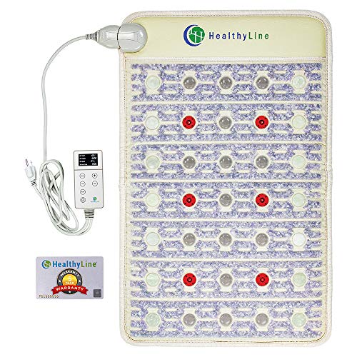 Healthyline Advanced Heating Pad Amethyst, Tourmaline and Jade Gemstones Photon Red Light
