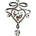 My Precious Sister Bow Knot Heart Suncatchers Glass Sister Wind Chime with Pressed Flower Hearts Embedded in Glass with Metal Trim Sister Heart Charm Gifts for Sister Birthdays Christma
