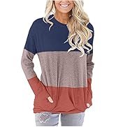 Angerella Casual Loose Fit Pocket Shirts for Women Comfy Cute Printed Tunic Tops Baggy Blouse