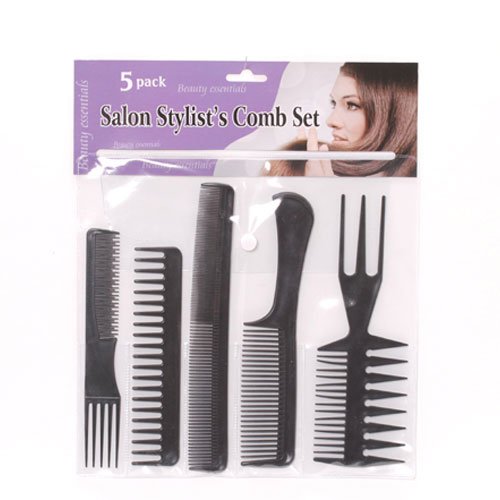 Amazon Com Dollaritem New 316838 Hair Comb Set 5pc Set W Black