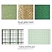 10Pcs Faux Leather Sheets Plaid Printed and Glitter Synthetic Leather Fabric Sheet for Earrings Hair Bows and Craft Making (Green)