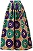 Women African Traditional Costume Ankara Print Skirt Dashiki Long Skirts (X-Large,D)