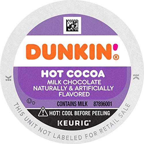 Dunkin' Milk Chocolate Hot Cocoa, 60 Keurig KCup Pods, 10 Count (Pack