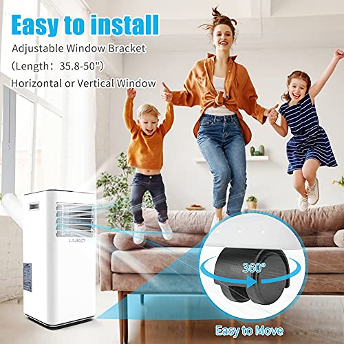 LUKO 3in1 Portable Air Conditioner 8,000 BTU, Dehumidifier, Fan, AC