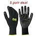 5 PACK Gorilla Grip Gloves - Medium