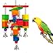 MEWTOGO Colorful Wooden Block Bird Parrot Tearing Toy Suggested for Small and Medium Parrotsthumb 3
