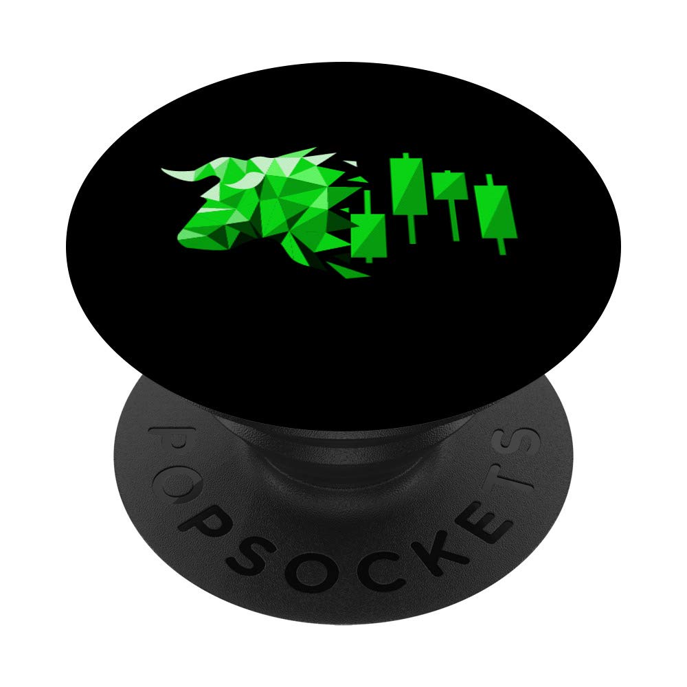 Forex Movement - Bull Stock Market Investor Trader Gift PopSockets Grip and Stand for Phones and Tablets