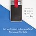 Distil Union Wally Junior | Slim, Leather Wallet and Card Holder for Smartphones, Leather Stick-On Wallet with Pull-Tab