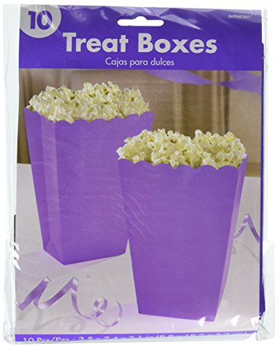 Amscan party ready large popcorn favour box, deep purpl…
