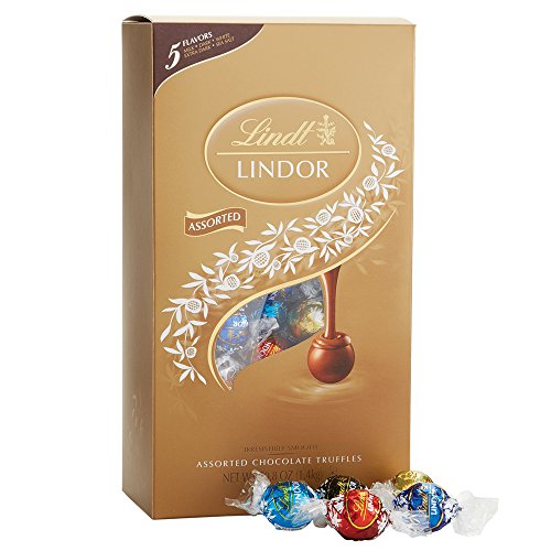 Lindt LINDOR Holiday Assorted Chocolate Truffles, Kosher, 50.8 Ounce Box