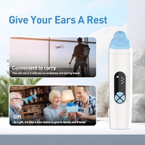 LBOYLOVE® Ear Pressure Relief Device - Eustachian Tube Unclogger for Balanced Pressure, Ear Pain/Fullness Relief | Ideal for Flying, Diving, Swimming & Altitude Changes (Adults & Kids Safe)