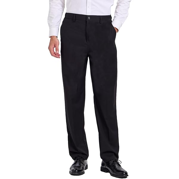 amazon essentials men's classic-fit expandable-waist pleated dress pant reviews Amazon.com: Amazon Essentials Men's Classic-Fit Pleated Dress Pants  (Available in Big & Tall), Black, 44W x 28L : Clothing, Shoes & Jewelry