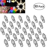 Vanble Mini led Lights, Non-Blinking Mini LED Balloon Party Lights Miniature Light Bulbs for Paper Lantern Balloons Party Decoration, Waterproof - Warm White 30Pcs