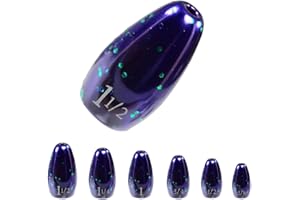 Reaction Tackle Tungsten Flipping Weights for Bass Fishing - Sinkers for Punching Through Heavy Cover- Fresh and Saltwater - Used for Texas and Carolina Rigs - Size Stamped on All Weights