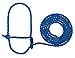 Weaver Livestock Braided Poly Rope Cattle Halter, Adjustable, Modern Style Cow Calf Halter, Livestock Handling Equipment for Showing, Blue