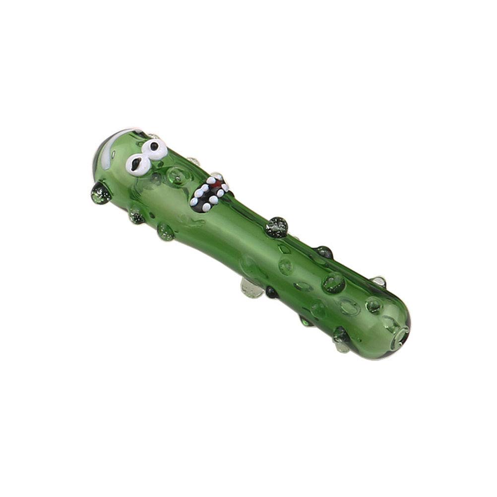 Handmade Cucumber Pickle Rick Glass Pipe Smoking Pipes Funny Smoke Cucumber Rick and Morty Heady Tobacco Hand Pyrex Pipes