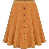 RITERA Plus Size Skirt for Women Elastic Mini Skirt A-Line with Side Hidden Zipper Casual Ladies Summer Skirt Stretchy XL-5XL