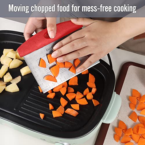 Bench Dough Kitchen Scraper Knife, Ourokhome Stainless Steel Bench