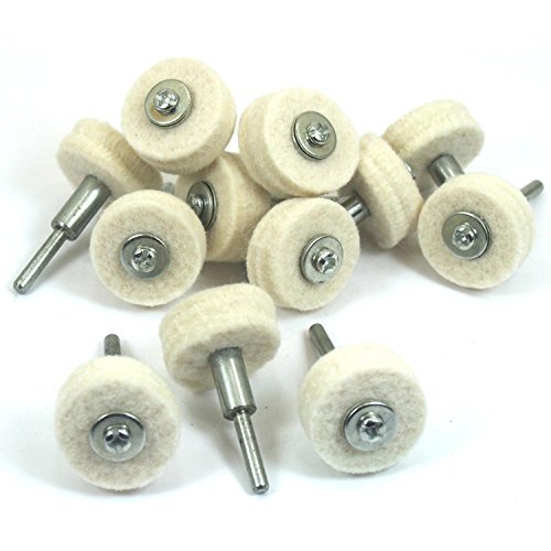 12 Felt Buffing Wheels Jewelry Polishing fits Dremel