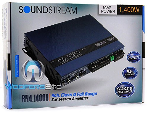 Soundstream RN4.1400D Rubicon Nano 1400W Class D 4-Channel Amplifier