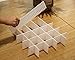 ESTAY DIY Plastic Drawer Dividers 8 Pcs Dresser Kitchen Office Drawer Organizer Accessories Underwear Tools Utensil Plastic Storage (White)